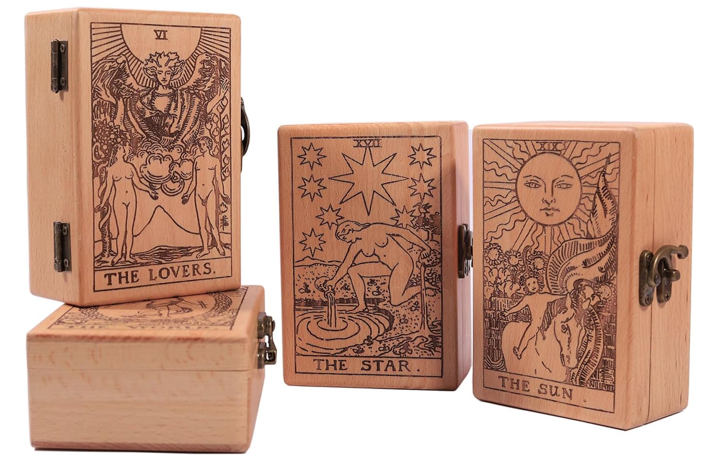 Amazon.co.jp: 木製タロットボックス、祭壇ボックス、木製タロット